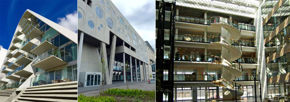 建筑柱體，掛板、樓梯、陽臺等